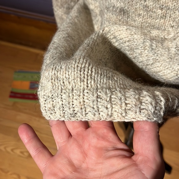 Handmade Knitted Snowman Sweater wool blend XL 1X - Picture 6 of 8